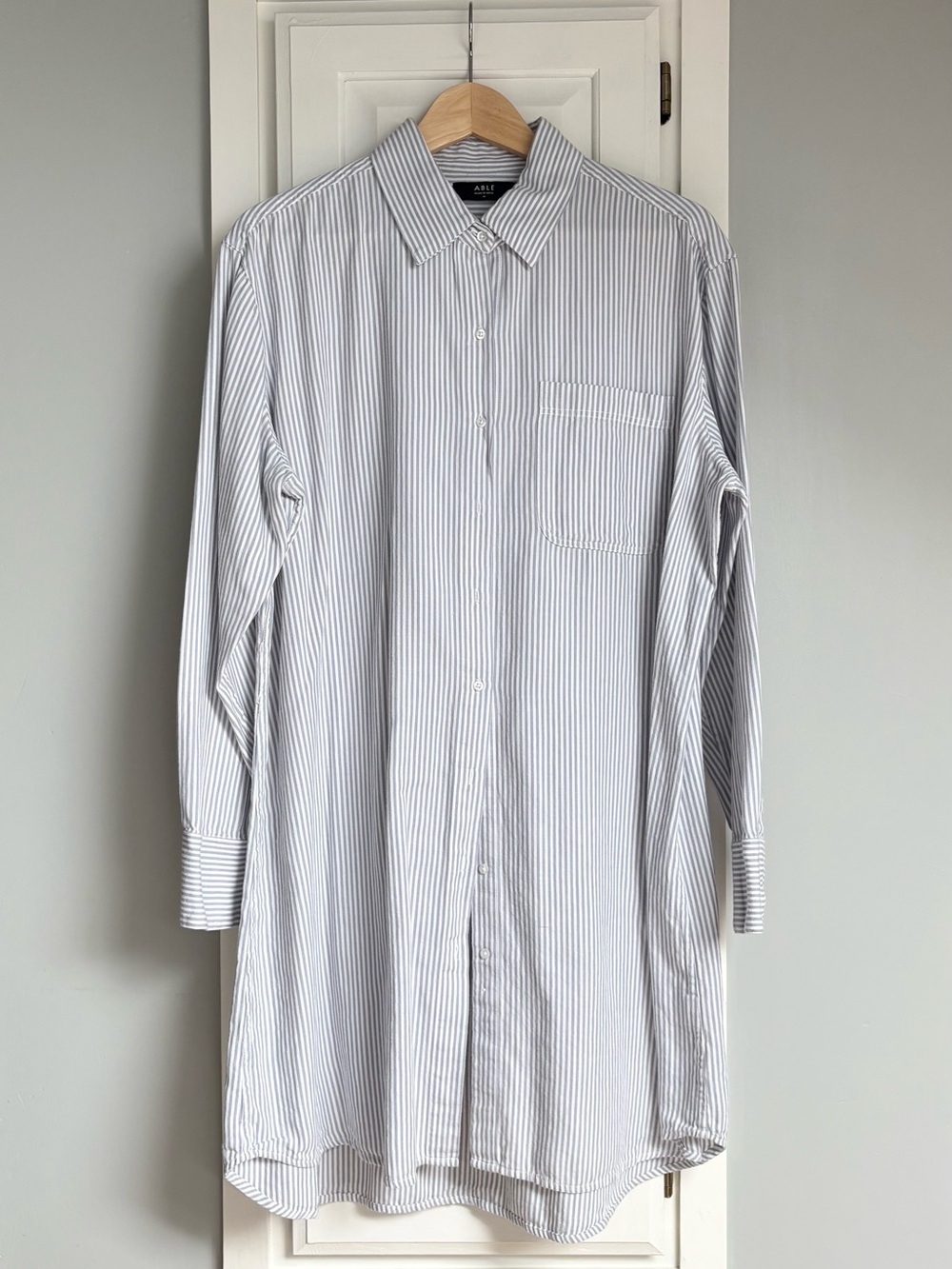 ABLE || Striped Cotton Shirtdress
